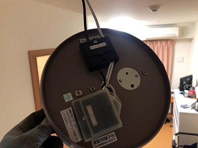 奈良県 老健施設照明器具修繕工事 施工中